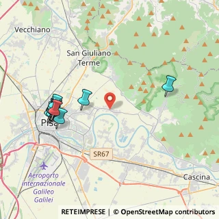 Mappa Fraz. Colignola PI IT, 56017 San Giuliano Terme PI, Italia (4.60917)