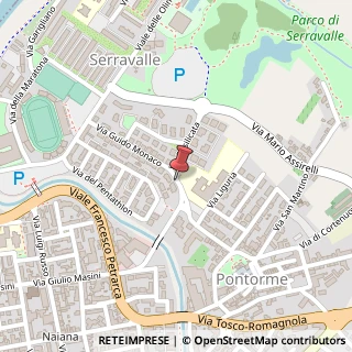 Mappa Via Guido Monaco,  39, 50053 Empoli, Firenze (Toscana)