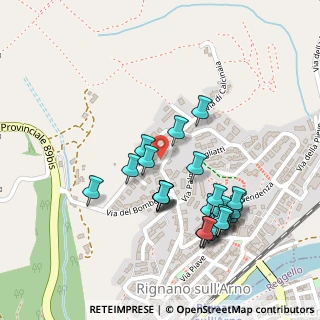 Mappa Via di Calcinaia, 50067 Rignano sull'Arno FI, Italia (0.24444)