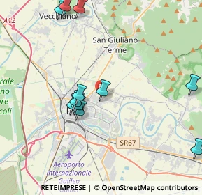 Mappa Via R. Fucini Ghezzano, 56010 San Giuliano Terme PI, Italia (4.49636)