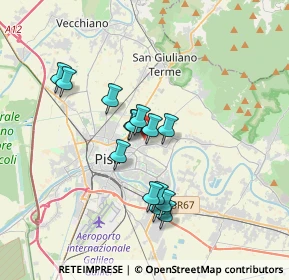 Mappa Via R. Fucini Ghezzano, 56010 San Giuliano Terme PI, Italia (2.96571)