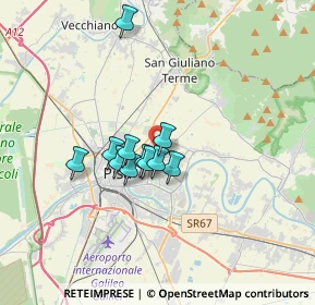 Mappa Via R. Fucini Ghezzano, 56010 San Giuliano Terme PI, Italia (2.44909)