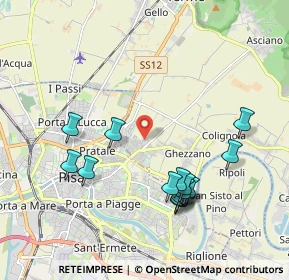 Mappa Via R. Fucini Ghezzano, 56010 San Giuliano Terme PI, Italia (2.09467)