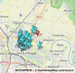 Mappa Via R. Fucini Ghezzano, 56010 San Giuliano Terme PI, Italia (1.754)