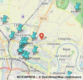 Mappa Via R. Fucini Ghezzano, 56010 San Giuliano Terme PI, Italia (2.64571)