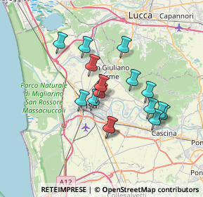 Mappa Via R. Fucini Ghezzano, 56010 San Giuliano Terme PI, Italia (6.08313)