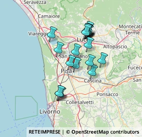 Mappa Via R. Fucini Ghezzano, 56010 San Giuliano Terme PI, Italia (11.9275)