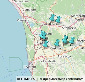 Mappa Via R. Fucini Ghezzano, 56010 San Giuliano Terme PI, Italia (10.95909)