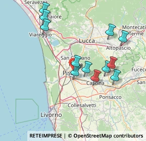Mappa Via R. Fucini Ghezzano, 56010 San Giuliano Terme PI, Italia (15.36167)