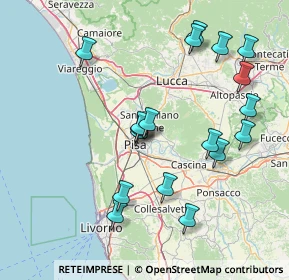 Mappa Via R. Fucini Ghezzano, 56010 San Giuliano Terme PI, Italia (16.40056)