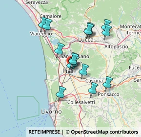 Mappa Via Mahatma Gandhi, 56017 San Giuliano Terme PI, Italia (12.3025)