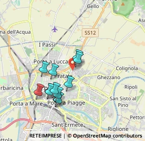 Mappa Via Mahatma Gandhi, 56017 San Giuliano Terme PI, Italia (1.65583)