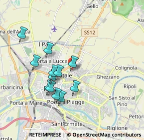 Mappa Via Mahatma Gandhi, 56127 Pisa PI, Italia (1.7175)