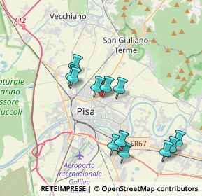 Mappa Via Mahatma Gandhi, 56017 San Giuliano Terme PI, Italia (3.835)