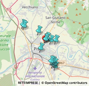 Mappa Via Mahatma Gandhi, 56017 San Giuliano Terme PI, Italia (2.82429)