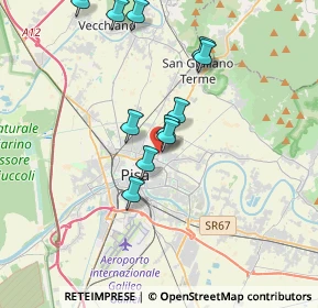 Mappa Via Mahatma Gandhi, 56017 San Giuliano Terme PI, Italia (3.46909)