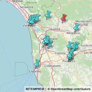Mappa SS Dell' Abetone e del Brennero, 56123 Pisa PI, Italia (16.7125)