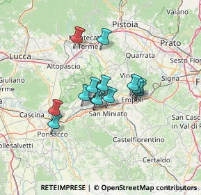 Mappa SP11, 50054 Fucecchio FI, Italia (9.66786)