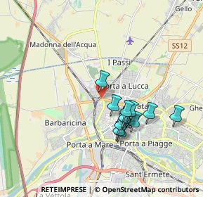 Mappa Via Marinello Nelli, 56122 Pisa PI, Italia (1.56583)