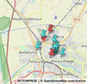 Mappa Via Marinello Nelli, 56122 Pisa PI, Italia (1.26727)