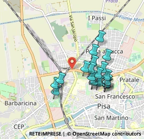 Mappa Via Marinello Nelli, 56122 Pisa PI, Italia (0.8145)