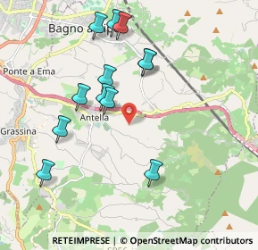 Mappa Via Montisoni, 50012 Bagno a Ripoli FI, Italia (1.98167)