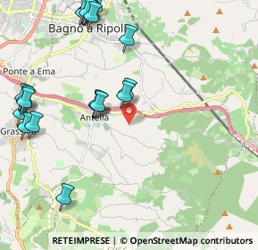 Mappa Via Montisoni, 50012 Bagno a Ripoli FI, Italia (2.6895)