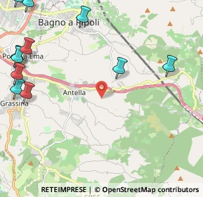 Mappa Via Montisoni, 50012 Bagno a Ripoli FI, Italia (3.44833)