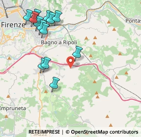 Mappa Via Montisoni, 50012 Bagno a Ripoli FI, Italia (4.79077)