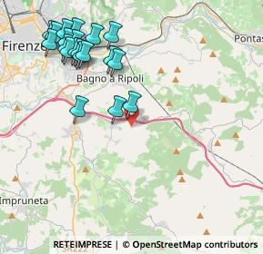 Mappa Via Montisoni, 50012 Bagno a Ripoli FI, Italia (4.8645)