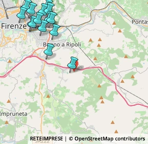 Mappa Via Montisoni, 50012 Bagno a Ripoli FI, Italia (5.77467)