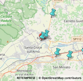 Mappa Via Giotto di Bondone, 50054 Fucecchio FI, Italia (6.34833)
