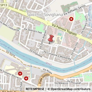 Mappa Via Silvio Pellico, 41, 50059 Vinci, Firenze (Toscana)