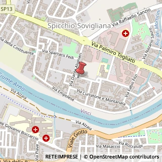 Mappa Via Silvio Pellico, 81, 50059 Vinci, Firenze (Toscana)