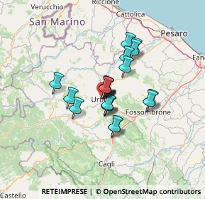 Mappa Via Francesco Puccinotti, 61029 Urbino PU, Italia (8.7055)