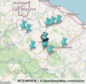 Mappa Via Francesco Puccinotti, 61029 Urbino PU, Italia (7.95333)