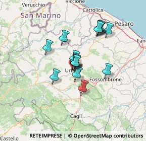 Mappa Via Francesco Puccinotti, 61029 Urbino PU, Italia (10.22125)