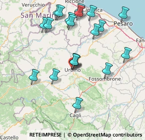 Mappa Via Francesco Puccinotti, 61029 Urbino PU, Italia (17.118)