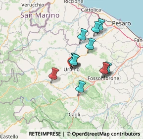 Mappa Via Francesco Puccinotti, 61029 Urbino PU, Italia (10.515)