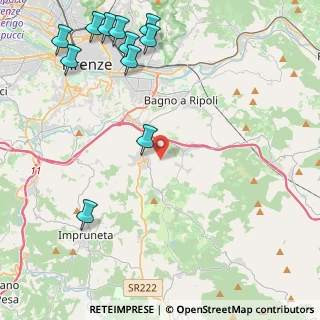 Mappa Via Lilliano e Meoli, 50012 Bagno a Ripoli FI, Italia (6.01455)