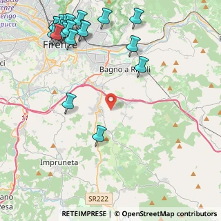 Mappa Via Lilliano e Meoli, 50012 Bagno a Ripoli FI, Italia (6.1405)