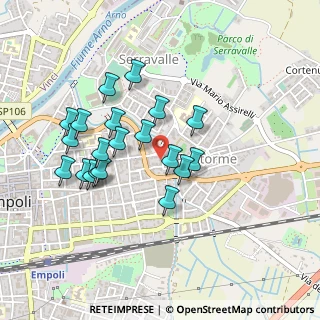 Mappa Via Arturo Romboli, 50053 Empoli FI, Italia (0.4285)