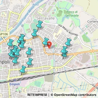 Mappa Via Arturo Romboli, 50053 Empoli FI, Italia (0.6425)