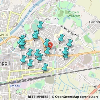 Mappa Via Arturo Romboli, 50053 Empoli FI, Italia (0.473)