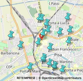 Mappa Eni Station pv., 56122 Pisa PI, Italia (1.0805)