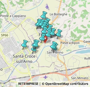 Mappa Via di Saettino, 50054 Fucecchio FI, Italia (1.123)