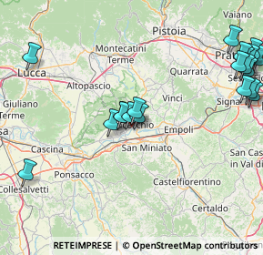 Mappa Via di Saettino, 50054 Fucecchio FI, Italia (21.3875)