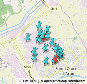 Mappa Vicolo Abruzzi, 56029 Santa Croce sull'Arno PI, Italia (0.693)