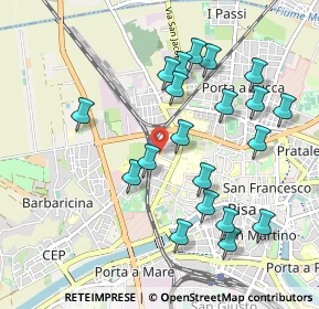 Mappa L.go Lucio Lazzarino, 56122 Pisa PI, Italia (1.0225)