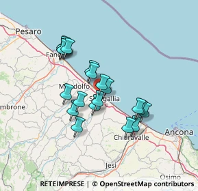 Mappa Scapezzano, 60019 Senigallia AN, Italia (11.8835)